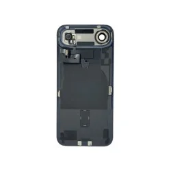 Pour iPhone 17 Air : vitre arrière + plaque arrière + aimant + nappe de lampe torche (bleue)