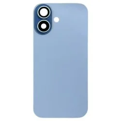 For iPhone 17 Back Glass + Original NFC/Flashlight Flex- Blue