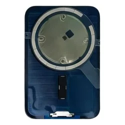Panel trasero de cristal para iPhone 17 Pro Max con imán MagSafe + cinta adhesiva - Plateado