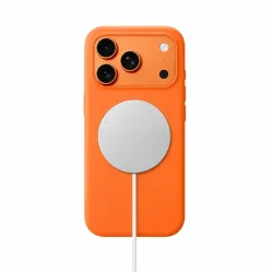 Trusmi Soft Liquid Silicone Built-in Magnetic Phone Case For iPhone 17 Air- Orange Trusmi Soft Liquid Silicone Built-in Magnetic Phone Case For iPhone 17 Air- Orange