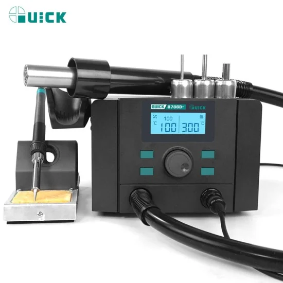Quick 8786D+ Desoldering Station Soldering Station 2 in 1 Rework Station 110v/220v Quick 8786D+ Desoldering Station Soldering Station 2 in 1 Rework Station 110v/220v