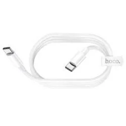 HOCO X51 High-Power Type C To Type C Cable, 100W, 5A, 1M White HOCO X51 High-Power Type C To Type C Cable, 100W, 5A, 1M White