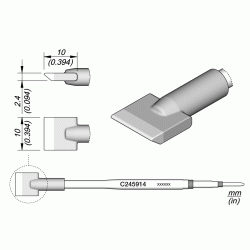 JBC C245914 Soldering Tip Blade Cartridge 10mm