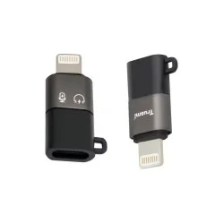 Trusmi Lightining To Type-C Female Audio Charging Adapter- Black Trusmi Lightining To Type-C Female Audio Charging Adapter- Black