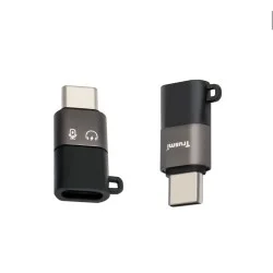 Trusmi Type-C Male to LIghtining Female To Audio Charging OTG Adapter Grey Trusmi Type-C Male to LIghtining Female To Audio Charging OTG Adapter Grey