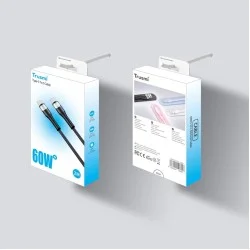 Trusmi 60W USB-C To USB-C Sillicone Cable 2M- Black