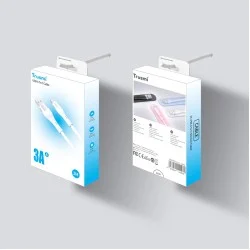 Trusmi 3A USB-A To USB-C Silicone Charging Cable - White
