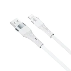 Trusmi 2.4 A USB-A To Lightning Silicone Cable - White