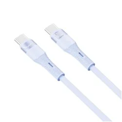 Trusmi 60W USB-C To USB C Silicone Charging Cable 1M- Blue