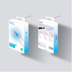 Trusmi 100W USB-C To USB-C Silicone Charging Cable - Black
