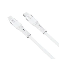 Trusmi 60W USB-C To USB-C Silicone Charging Cable 1M- White 