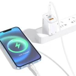 Trusmi 20W USB-C To Lighting Silicone Cable - White