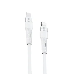 Trusmi 20W USB-C To Lighting Silicone Cable - White