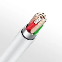Trusmi 100W USB-C To USB-C Silicone Charging Cable - White
