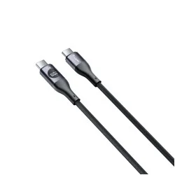 Trusmi 60W USB-C to USB-C Digital Fast Charging Braided Cable 1M- Black