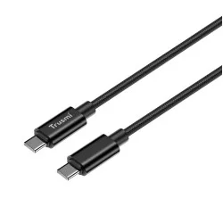 Trusmi 60W USB-C To USB-C Braided Cable - Black 20CM Trusmi 60W USB-C To USB-C Braided Cable - Black 20CM