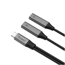 Trusmi 2-in-1 USB-C To USB-C Female Adapter Cable