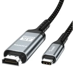 TRUSMI CA52-04B HDMI to USB-C 1.2M 4K Cable black