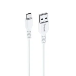 Trusmi 2.4A USB-A To Lighting Charging Cable White 1M