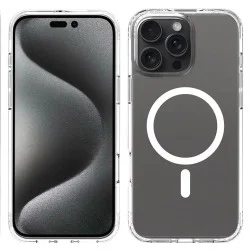 Trusmi Magnetic Transparent Case For iPhone 16 Pro