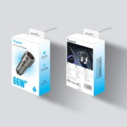 Trusmi Dual Port Mental Fast Car 66W Charger Gray Trusmi Dual Port Mental Fast Car 66W Charger Gray