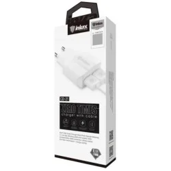 Inkax USB To Lightining 2.1A Oplader Inkax USB To Lightining 2.1A Oplader
