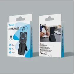 Trusmi PU Magnetischer Dreiecksständer Magsfe Kartenhalter - Braun Trusmi PU Magnetischer Dreiecksständer Magsfe Kartenhalter - Braun