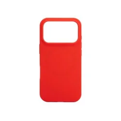 Trusmi Soft Liquid Silicone Built-in Magnetic Phone Case For iPhone 17 Pro Max- Red