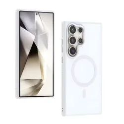 Trusmi Magnetic Skin-Friendly Matte Case For Samsung Galaxy S23 Ultra-White