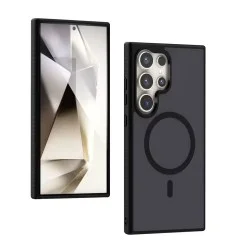 Trusmi Magnetic Skin-Friendly Matte Case For Samsung Galaxy S23 Ultra- Black