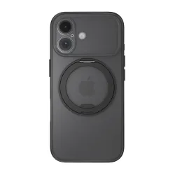Trusmi Phantom 360° Rotatable Kickstand Skin-Feel Case For iPhone 17 Air- Black