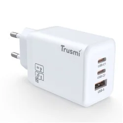 Trusmi PD65W A+2C GaN Fast Charger White