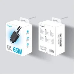 Trusmi PD65W A+2C Mini GaN Fast Charger- Black Trusmi PD65W A+2C Mini GaN Fast Charger- Black
