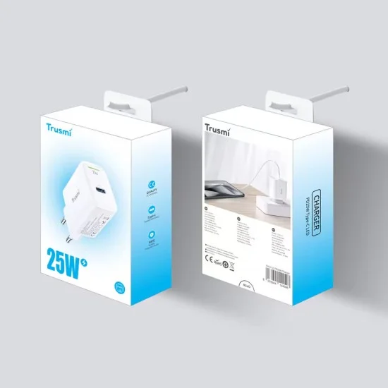 Trusmi Singel Port Fast Charger USB-C 20W White Trusmi Singel Port Fast Charger USB-C 20W White