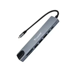 Trusmi 8-in-1 Type-C to USB 3.0*2+Type-C*2+HDMI+RJ45+SD/TF PD100W Trusmi 8-in-1 Type-C to USB 3.0*2+Type-C*2+HDMI+RJ45+SD/TF PD100W