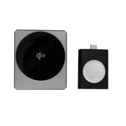 Trusmi Qi2 3-in-1 Wireless Charging Station Gray Trusmi Qi2 3-in-1 Wireless Charging Station Gray