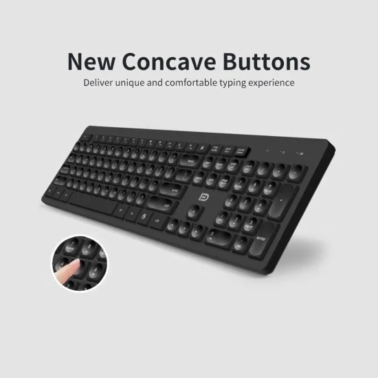 FD- iK7300 Wireless Desktop Keyboard and Mouse Black FD- iK7300 Wireless Desktop Keyboard and Mouse Black