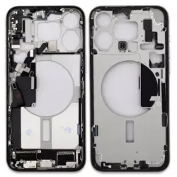 Marco central extraído (A) para iPhone 15 Pro Max, completo con piezas - Negro titanio