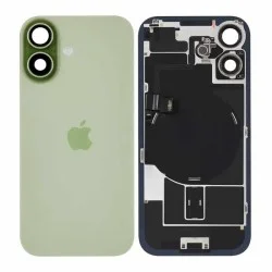 For iPhone 17 Back Glass + Backplate + Magnet + Flashlight Flex Pulled- Groen