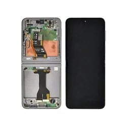 Samsung Galaxy Z Flip 6 SM-F741B Display + Digitizer + Rahmen GH82-35014A/GH82-35013A – Silber