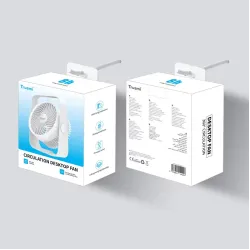 Trusmi Tischventilator – Weiß