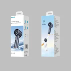 Trusmi Tragbares Digitaldisplay mit Taschenlampe und Hochgeschwindigkeitslüfter, Grau Trusmi Tragbares Digitaldisplay mit Taschenlampe und Hochgeschwindigkeitslüfter, Grau