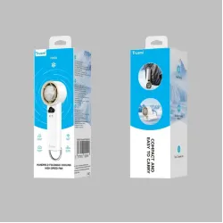 Trusmi Handventilator, faltbar, für Kühlschränke, Hochgeschwindigkeitsventilator, 5000 mAh – Weiß