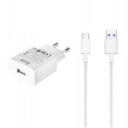 Huawei Charger with USB-A Port and Cable USB-C 22.5W SuperCharge Wit Huawei Charger with USB-A Port and Cable USB-C 22.5W SuperCharge Wit