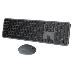 Trusmi Wireless Membrane Keyboard & Mouse Set US- Grey