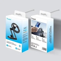 Trusmi Multi-Angle Rotation Foldable Magnetic Car Phone Holder - Black Trusmi Multi-Angle Rotation Foldable Magnetic Car Phone Holder - Black