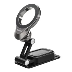 Trusmi 360° Adjustable Foldable Magnetic Car Phone Holder - Gun