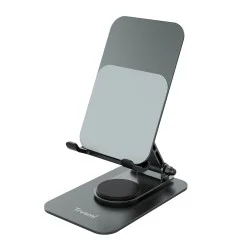 Trusmi LP15-12 360° Rotating Metal Desktop Phone Stand - Gray