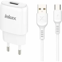 Inkax CD-21 Usb To Micro Travel Charger White Inkax CD-21 Usb To Micro Travel Charger White