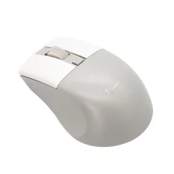 Trusmi 2.4G+Bluetooth Ergonomic Contoured-Shape Design Wireless Mouse- White